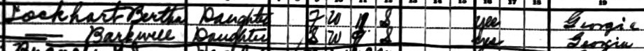 Joseph Preston Geiger's family's 1920 census listing